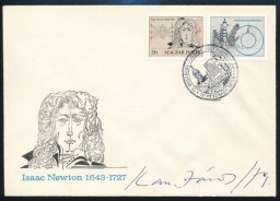 1977. Isaac Newton halálának 250. évfordulójára